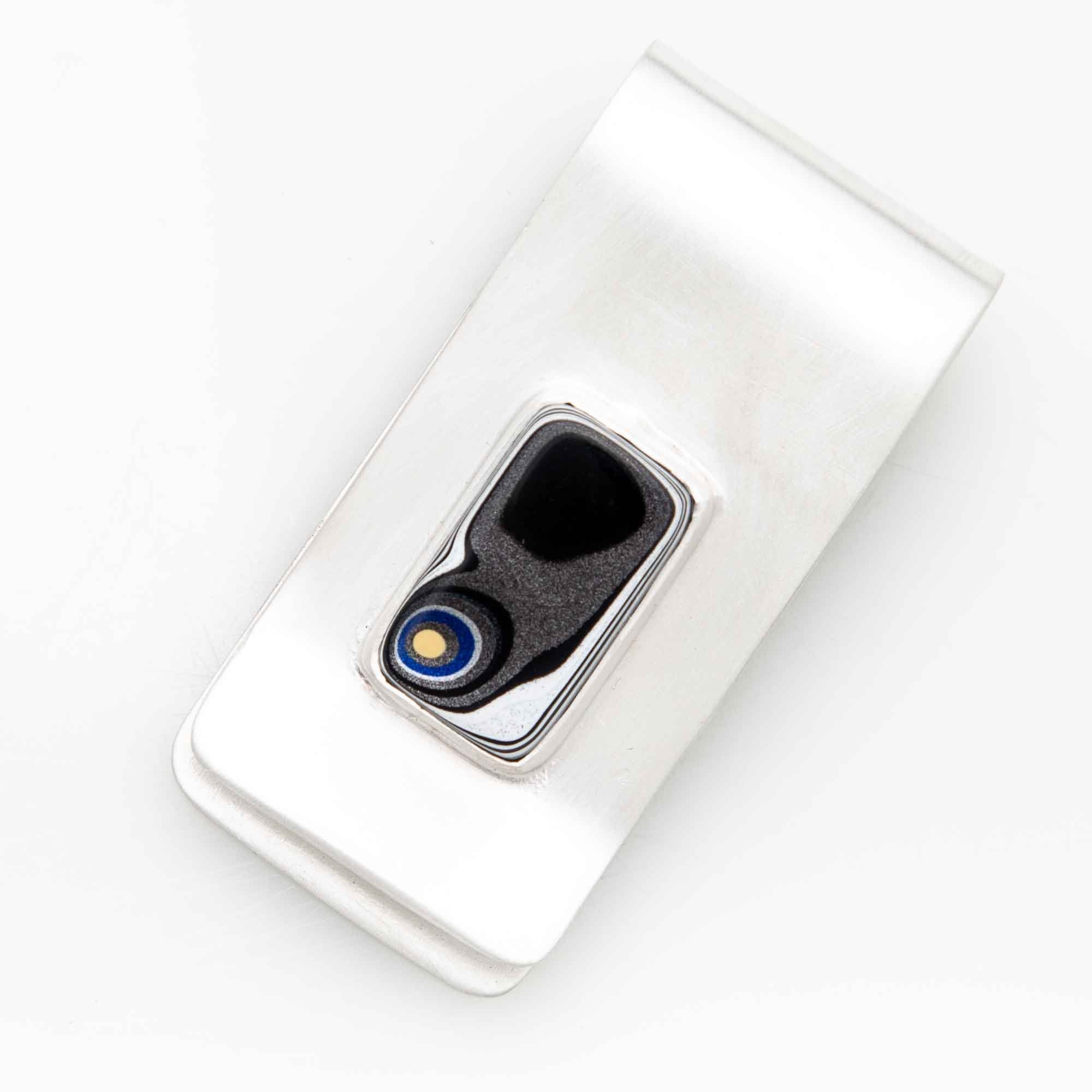 Fordite Jeep Paint Money Clip Siesta Silver Jewelry